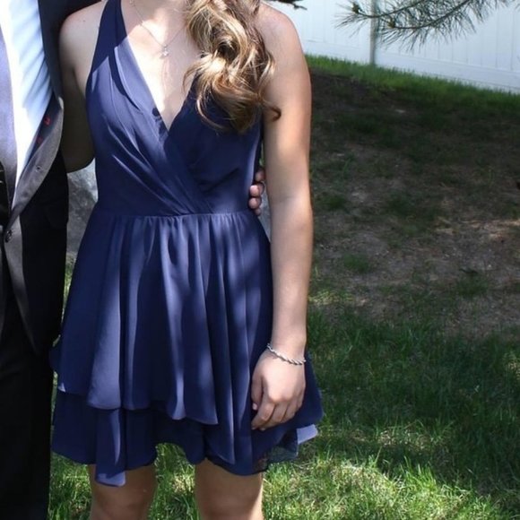 BCBGeneration Navy Blue Dress Size 0 - Picture 8 of 8